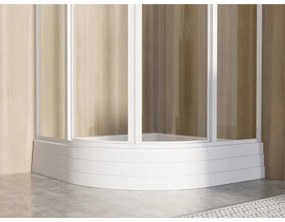 Ravak A207001120 - Štvrťkruhová sprchová vanička RONDA 90x90 cm biela