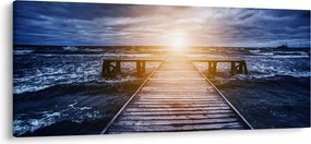 Obraz móla sa slnkom (120x50 cm)