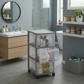 SUNDIS Úložný box s 3 zásuvkami, antracit, OFFICEMIX - MAXI
