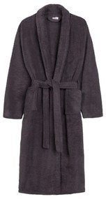 Antracitovosivý bavlnený župan veľkosť XL/XXL Terry – HIP