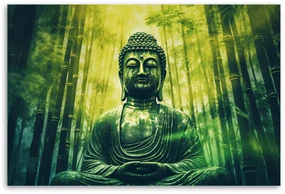 Gario Obraz na plátne Budha v bambusovom lese Rozmery: 90 x 60 cm