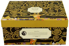 Porcelánová šálka s podšálkou Klimt Tree Of Life 250 ml sada 2ks