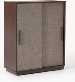 Drevená vysoká skrinka's čalúnenou prednou časťou Wisp