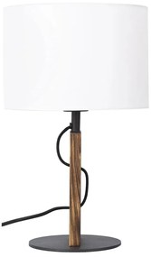 Stolná lampa PINUS 1xE27/40W/230V biela/drevo