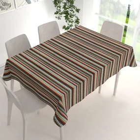Biante Bavlnený obdĺžnikový obrus Sandra SA-097 Retro cik cak 120x160 cm