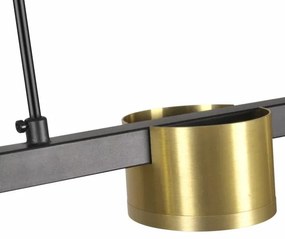 LED Luster na lanku MIRELLA 4xGX53/6W/230V zlatá/čierna