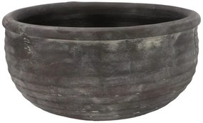 Šedá antik rustikálna misa Gamla - Ø 39*20 cm