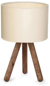 Stolná lampa Aydo I krémová/hnedá