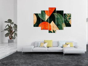Obraz - Geometrické prírodné motívy II. (150x105 cm)