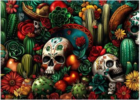 Sklenený obraz - Mexický koncept (70x50 cm)