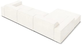 Béžová rohová pohovka z textílie bouclé (ľavý roh) Jodie – Micadoni Home