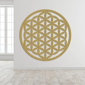 Drevená dekorácia na stenu mandala kvet života I SENTOP PR0166