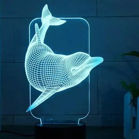 3Dmix 3D-MTV018 - Motív pre 3D LED nočnú lampu - Delfín