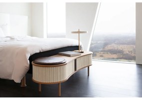 TV stolík v dekore duba v sivo-prírodnej farbe 140x40 cm Audacious – UMAGE