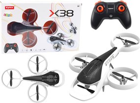 LEAN Toys Diaľkovo ovládaný RC dron SYMA X38, biely