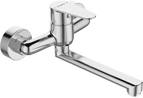 Kuchinox Fresno, nástenná umývadlová batéria L-222, 150 mm, chrómová, LAV-BQF_050D