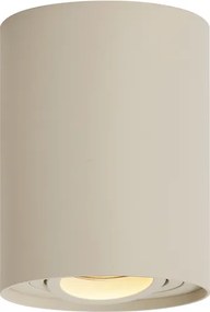 Sada 4 moderných prisadených bodových svetiel béžovej farby GU10 50 mm otočné a naklápacie - Rondoo Up