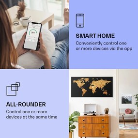 Klarstein Wonderwall Air Art Smart, infračervený ohrievač, 120 x 60 cm, 700 W, zlatá mapa