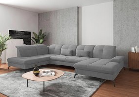 XXXLutz SEDACIA SÚPRAVA, textil, sivá Sit & More - Sedačky - 000144009070