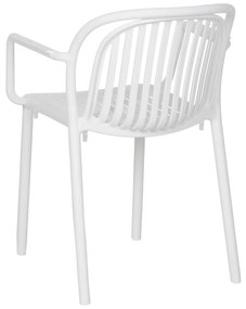 Biela plastová jedálenská stolička Alia – Ixia