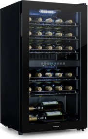 Klarstein Shiraz 29 Duo, vinotéka, 80 l, 29 fliaš, 2 zóny, 5–22°C, ovládanie, čierna