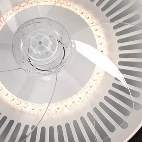 LED Stropné svietidlo s ventilátorom GEMMA LED/37W/230V biela + DO