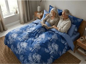 Bavlnené obliečky CALMYRA modré Rozmer obliečky: 70 x 90 cm | 140 x 200 cm