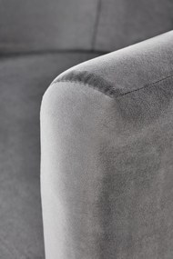 Kreslo ALESSIO - čalúnené - popolavé/prírodné