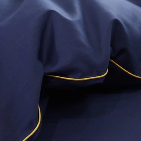 Dekorstudio Elegantné posteľné obliečky s lemovkou PGW - 04 v granátovomodrej farbe