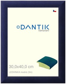 DANTIK rám na obraz 30x40 | LEDVINKA modrá (Plexi Čiré)