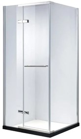 Sprchový kút obdĺžnikový Valentina 100/80/190 číre sklo 6 mm