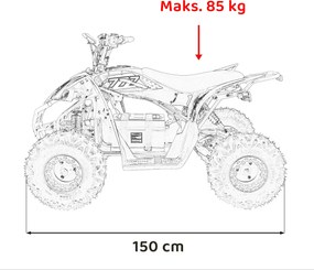 Ramiz Štvorkolka DESERT STORM LIFT modrá