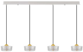 LED platinum zlaté moderné svietidlo Keros