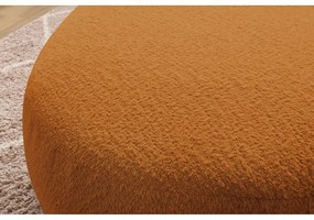 Podnožka z textílie bouclé v horčicovohnedej farbe Saint-Germain – Bobochic Paris
