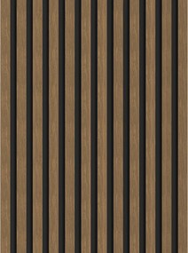 Mexen Lam-B, akustické stenové lamely 275 × 30 cm, HDF doska 4 mm, technická dyha, orech prírodný, S100-275307-3015-016