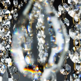 Brilagi - Prisadený luster CRYSTAL 6xE14/60W/230V zlatá