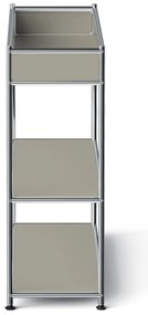 Kovová konzola »CN3 Slim Line« s poličkou, svetlosivá