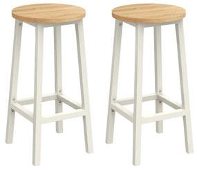VASAGLE Sada barových stoličiek – 2 ks LBC032W09