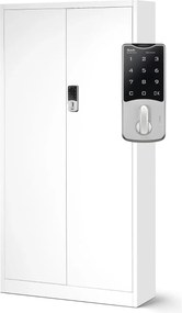 DANIEL kancelárska skriňa s kódovaným zámkom: biela (986)