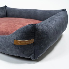 Vínovo-tmavosivý pelech pre psa 55x65 cm SoftBED Eco S – Rexproduct