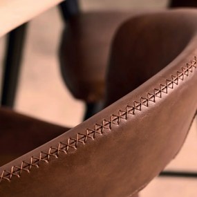 TORA čalúnená stolička cognac