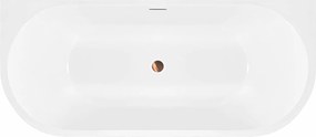 Rea Olimpia, voľnestojaca akrylátová vaňa 150x75 cm, biela, REA-W0634