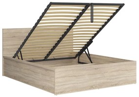 Manželská posteľ 160 cm BRW Tetrix 11 (dub sonoma) (s roštom) (s úl. priestorom). Vlastná spoľahlivá doprava až k Vám domov. 1098492