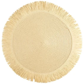 SADA 6KS PRESTIERANIE NA STÔL BOHO 1 (FI) 38 CM BÉŽOVÁ
