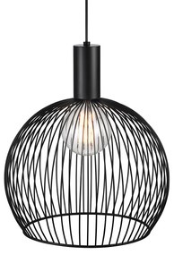 NORDLUX Dizajnové závesné svietidlo AVER, 1xE27, 60W, čierne, 40cm