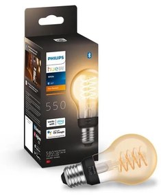 LED Stmievateľná žiarovka Philips Hue WHITE FILAMENT A60 E27/7W/230V 2100K