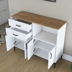 Skriňa Jeby Walnut and White