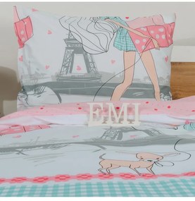 Detské obliečky Eiffel EMI, Štandardný set jednolôžko obsahuje 1x 140x200 + 1x 70x90