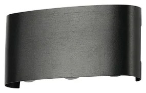 Brilagi - LED Vonkajšie nástenné svietidlo FLAREBOX LED/6W/230V čierna IP65