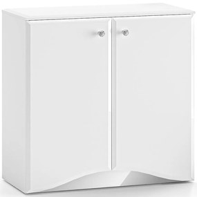 Skrinka Glamour 09 biela lesklá